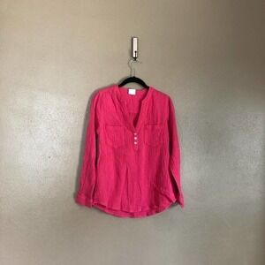 Mote Pink Linen Blouse Size S
